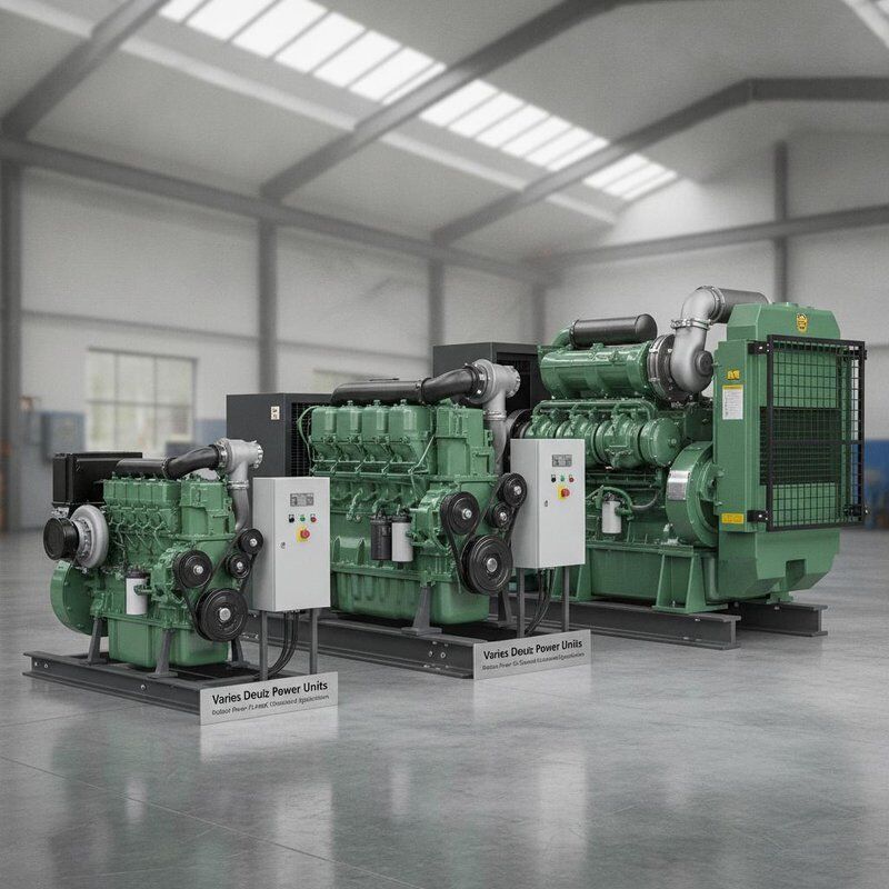 Berbagai Mesin Deutz 70 sampai 400 KW Unit daya yang kuat yang dirancang untuk peralatan konstruksi dan aplikasi industri